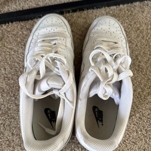 Nike White Lace-Up Sneakers